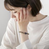 STELLA CIFFON/淡水パール×天然石ブレスレット