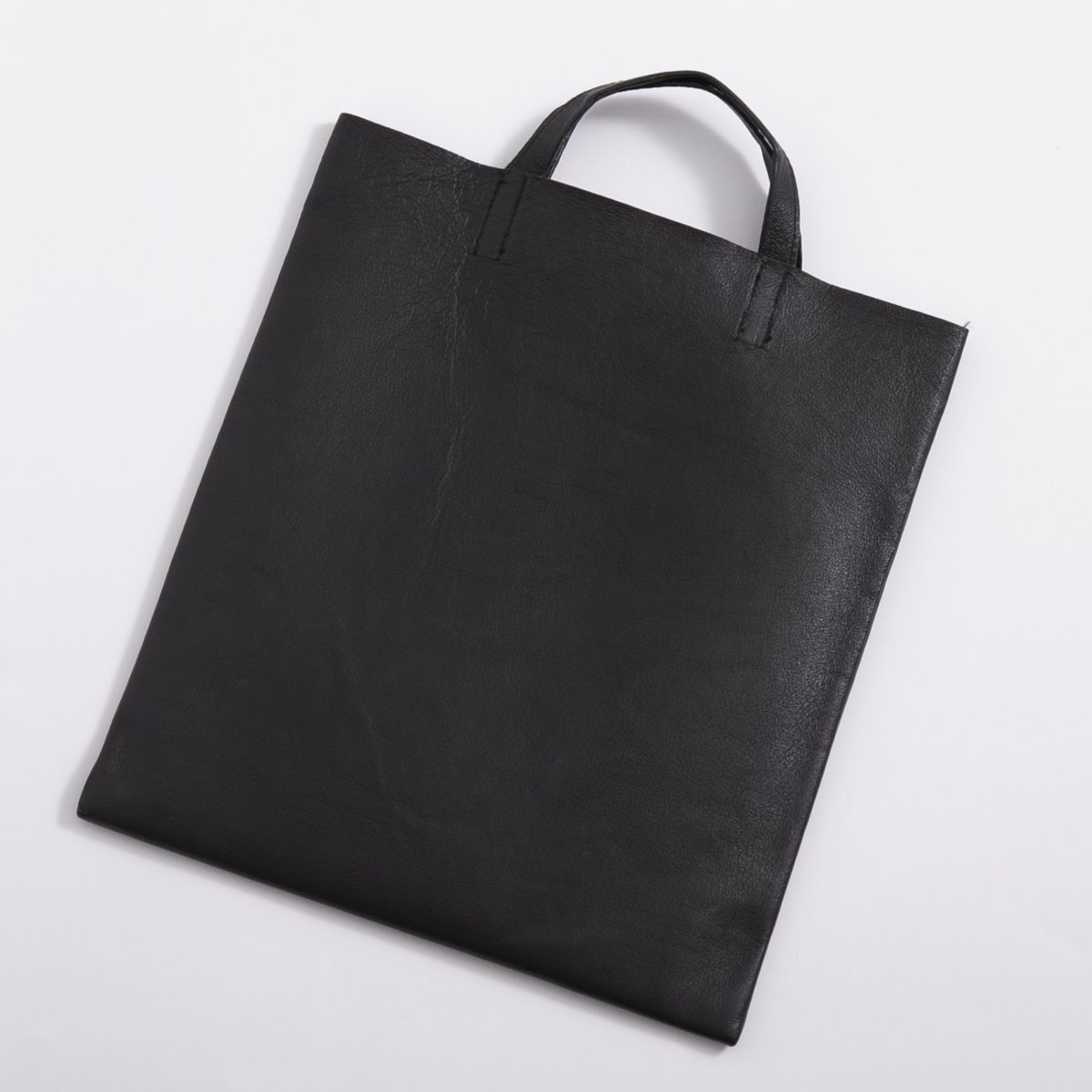 墨田革漉工業/典型 革トートバッグ マットブラック