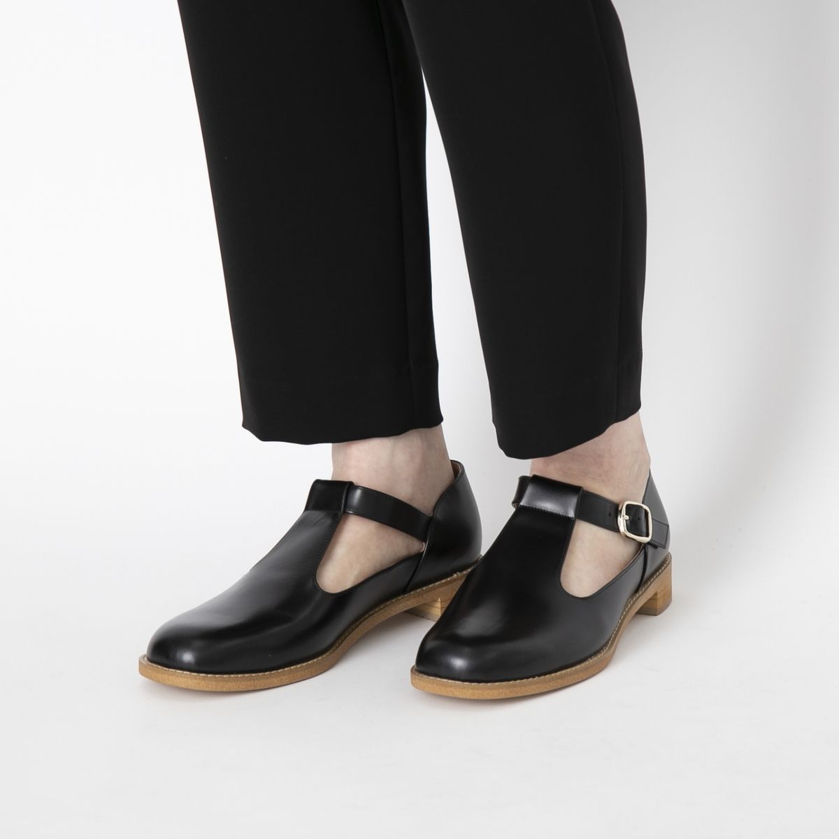 SHOESbakery/Tストラップレザーシューズ