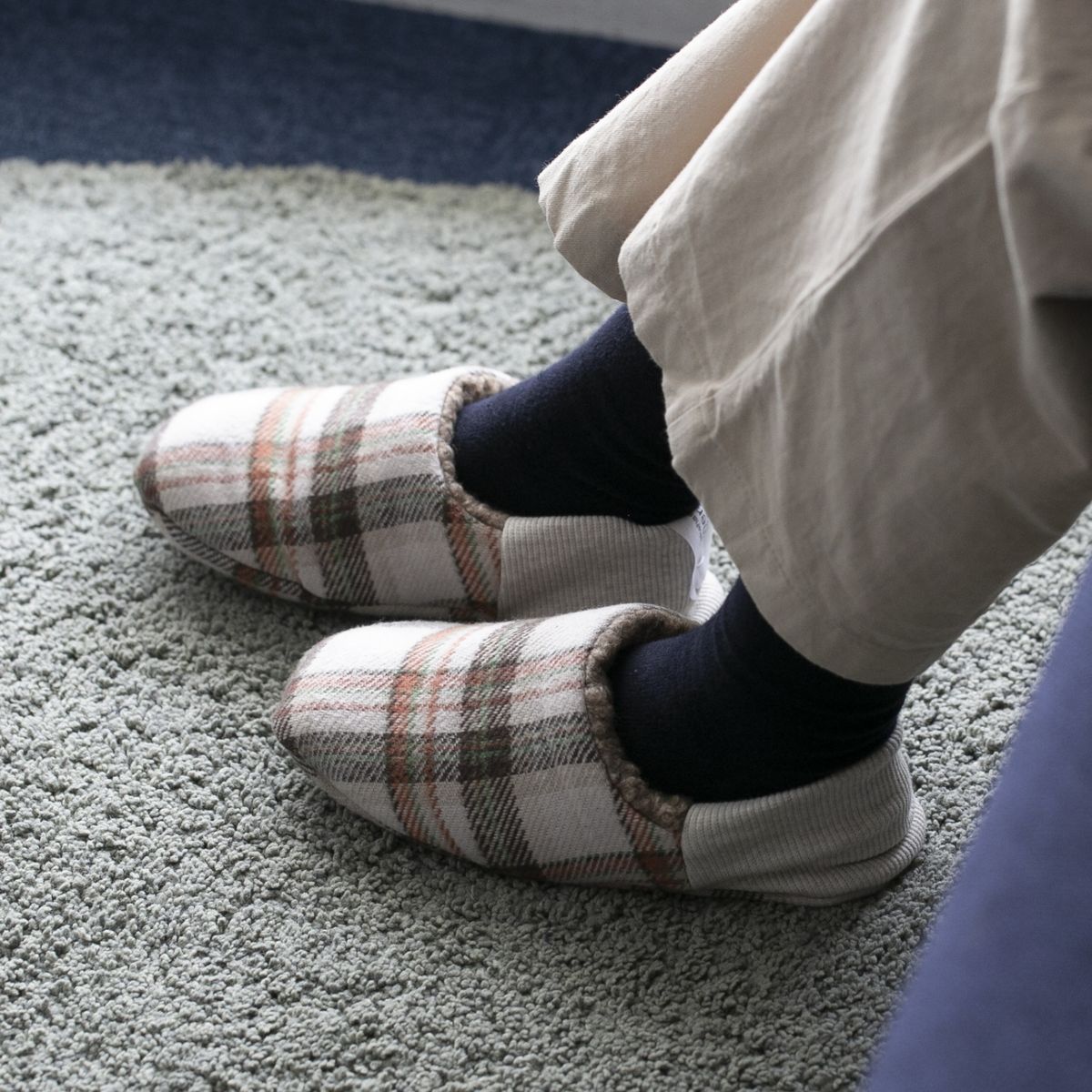 merippa/起毛ネルチェック×ビッグパイル