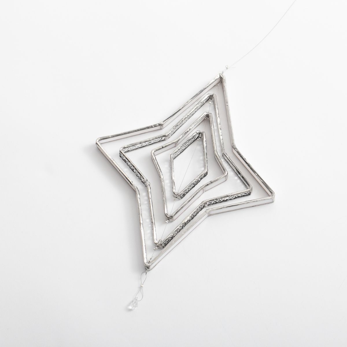 micat glass/ステンドグラスのスターモビール