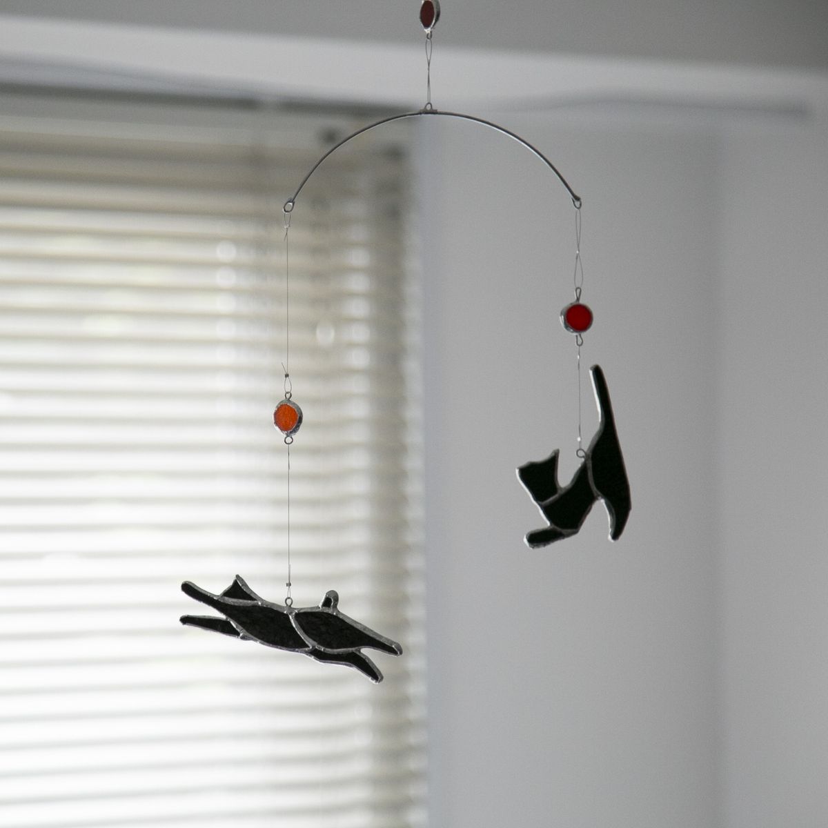 micat glass/ステンドグラスのキャットモビール