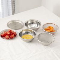 Three Snow 新越ワークス/フタ付ミニざるボウル６点セット