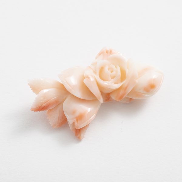 珊瑚プローチまとめ（19） 高知の珊瑚ブローチ大 薔薇G -【当店限定】すべて1点もの、高知から