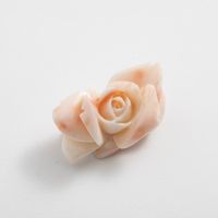 高知の珊瑚ブローチ小　薔薇L