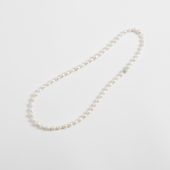 plus bon/淡水パールと丸玉ヴェネチアンガラスのネックレス