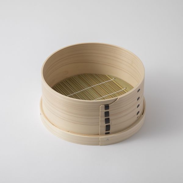 山一/ミニ和せいろ 身 21cm -高さがあって茶碗蒸しも作りやすい、国産