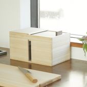 増田桐箱店/スライド式米櫃 3kg