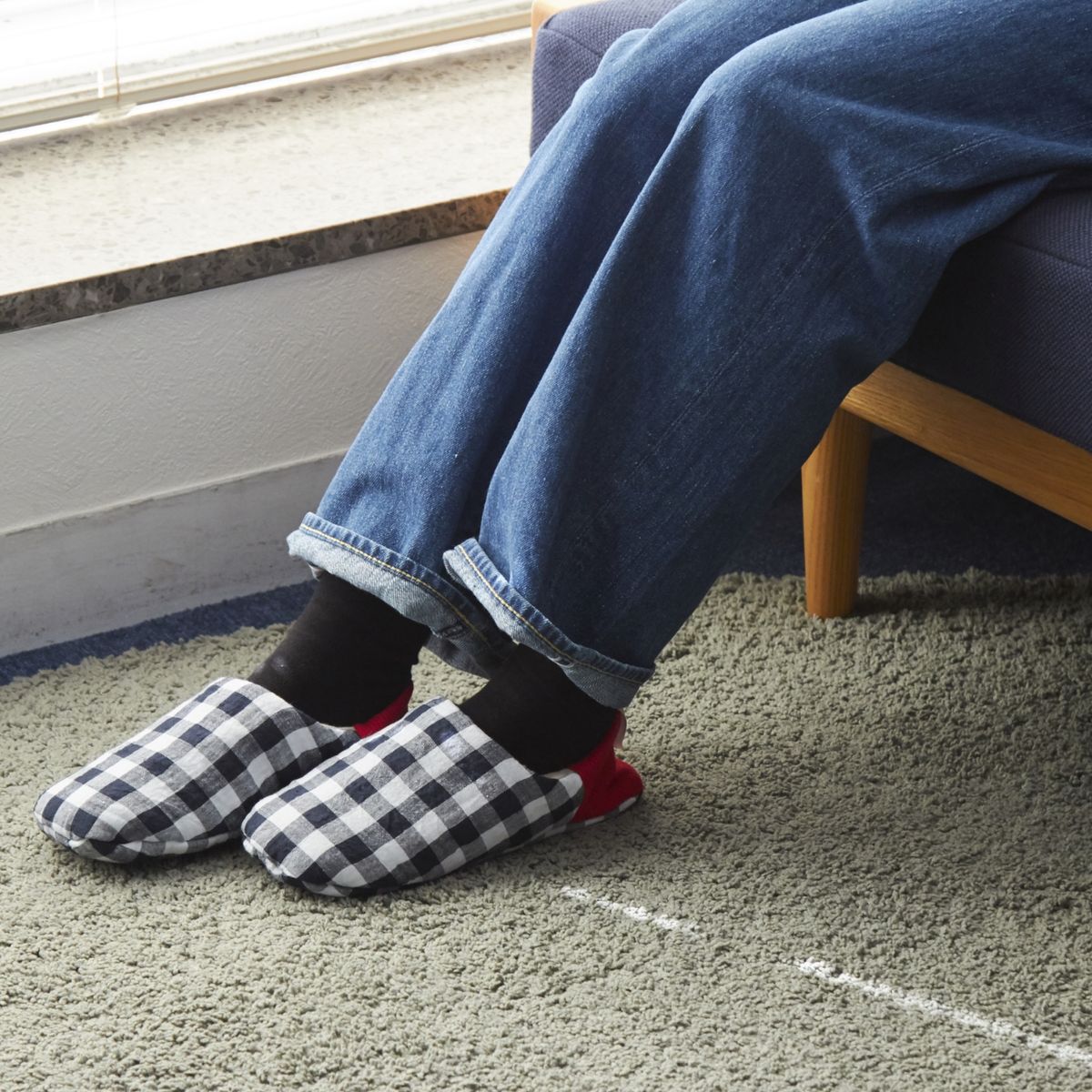 merippa/ギンガムリネン×アンティークリネン