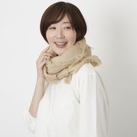 DRESS HERSELF/シルクリネンストール