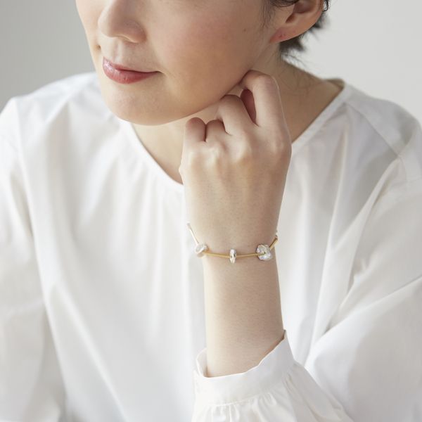 Mounir/美品】パールバングル 限定品 【WEB限定】淡水真珠