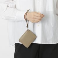 SOPO/ラウンドジップパース シボ革