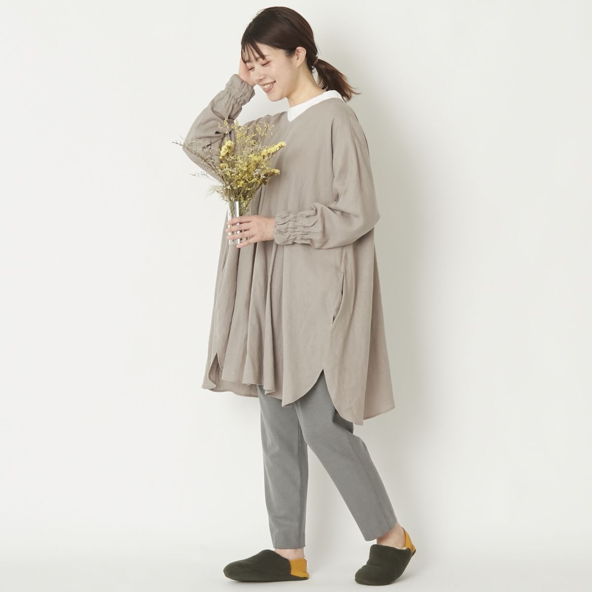 woof/かっぽう着 ショート丈