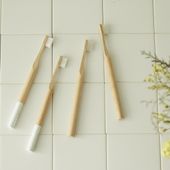 オーガニックバンブー歯ブラシ 4本セット