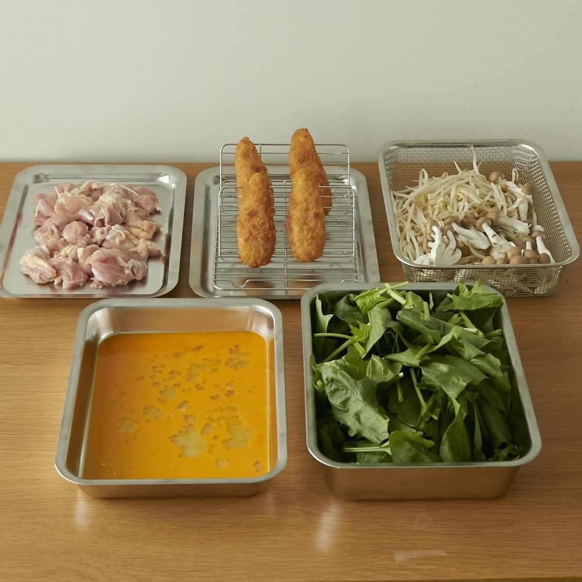 Three Snow 新越ワークス/角ざる&フタ付バット8点セット