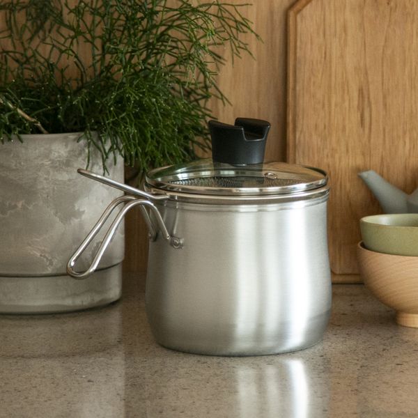 逸品物創/ステンレスマルチポット ストレーナー付 14cm -6役以上こなす