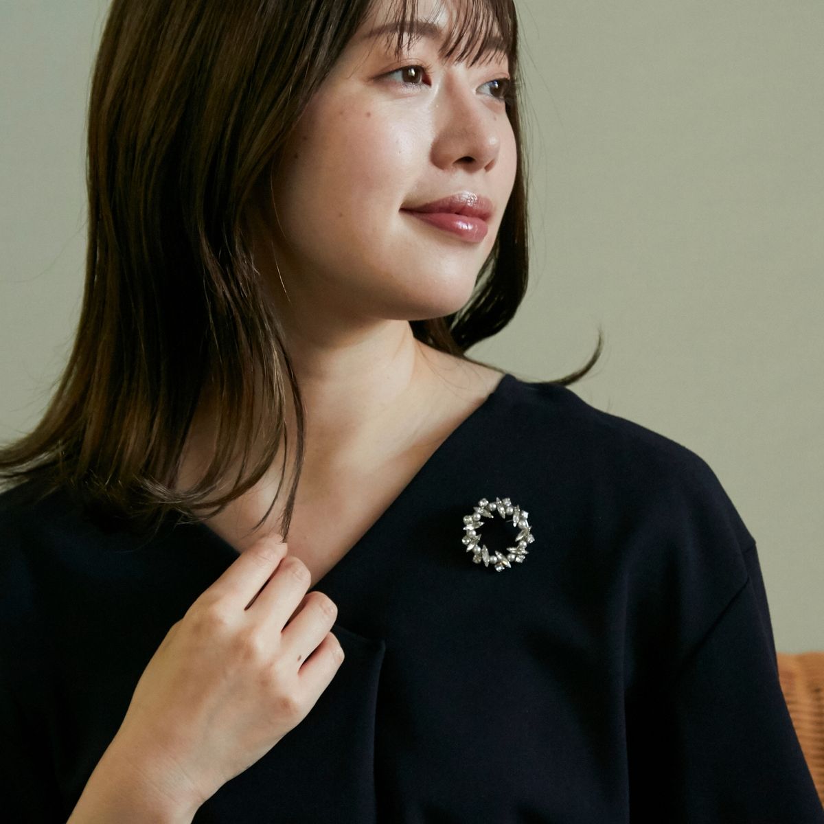 laneii/マーキス サークルブローチ/ネックレス