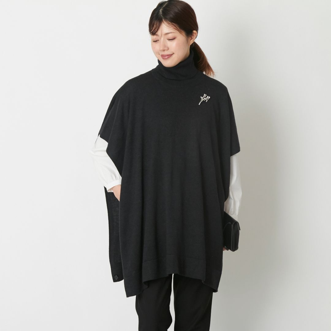 未使用 ドレスハーセルフ ケープコート ポンチョ DRESS HERSELF 未使用