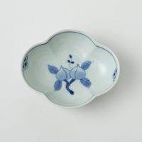 皓洋窯 木瓜小付 染付見込桃