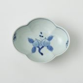 皓洋窯 木瓜小付 染付見込桃