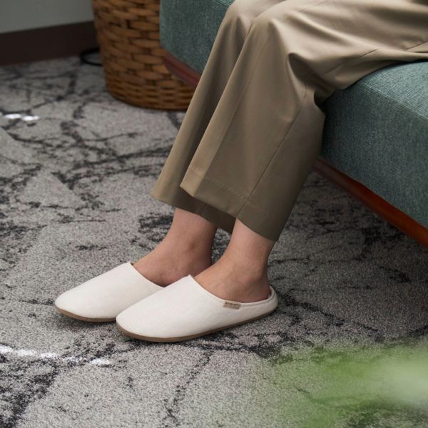 LINEN & BASIC/ツイルリネンルームシューズ