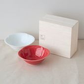 miyama./tamatsubaki（玉椿） 紅白ペアボウル