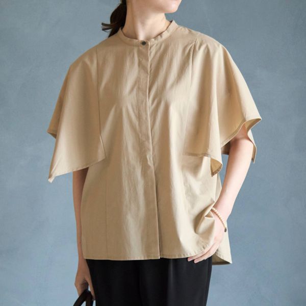 TUTIE./リヨセルコットンフレアスリーブブラウス