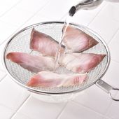 Three Snow 新越ワークス/ざる屋のステンレス盆ざる 大（27cm）