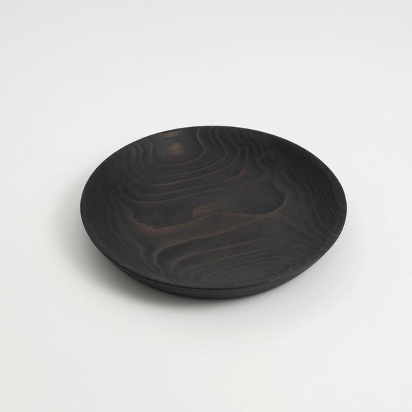 佐藤木材容器/KACOMI 七寸 黒 -秋田杉で作った驚くほど軽い、ガラス