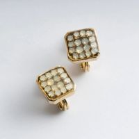 Ouca/クリスタルガラス×エナメル封入イヤリング