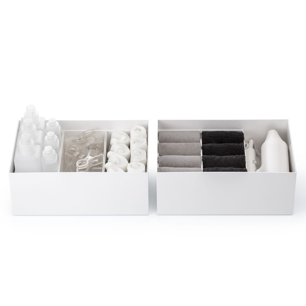 Like-it/タイディアップボックス 深型4点セット（フタ無し）