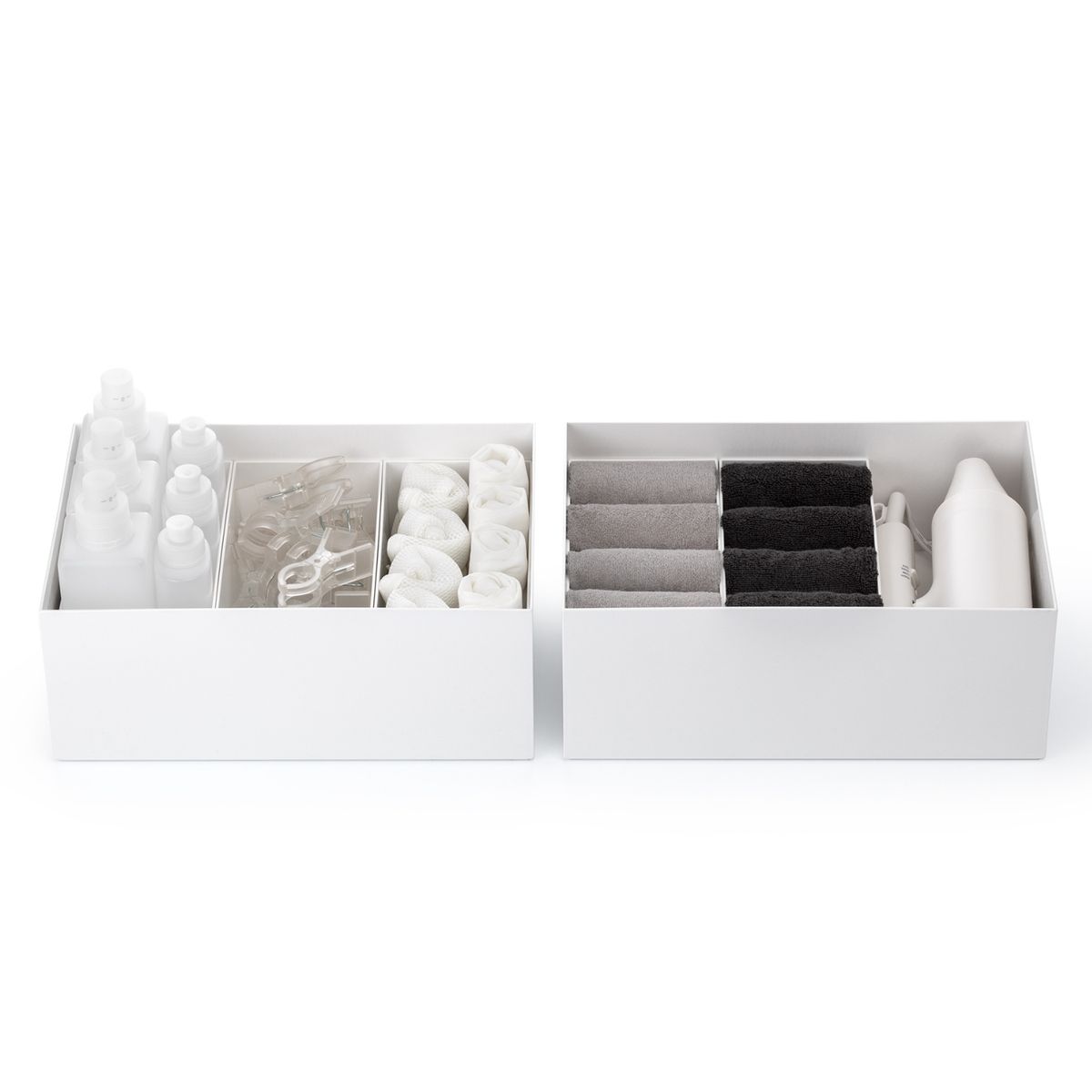 Like-it/タイディアップボックス 深型5点セット（フタ付き）