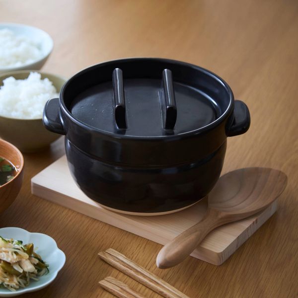 かもしか道具店/ごはんの鍋 2合 -そのまま食卓に出せて冷蔵保存も