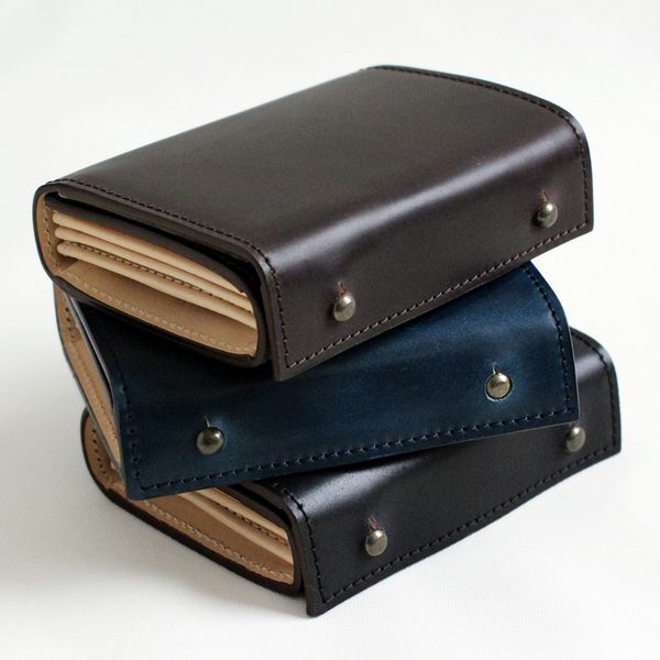 m+/ウォレット millefoglieⅡCORDOVAN27 -中身が一目で見渡せる財布