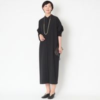 STELLA CIFFON/ウォッシャブルポリエステル前あきワンピース