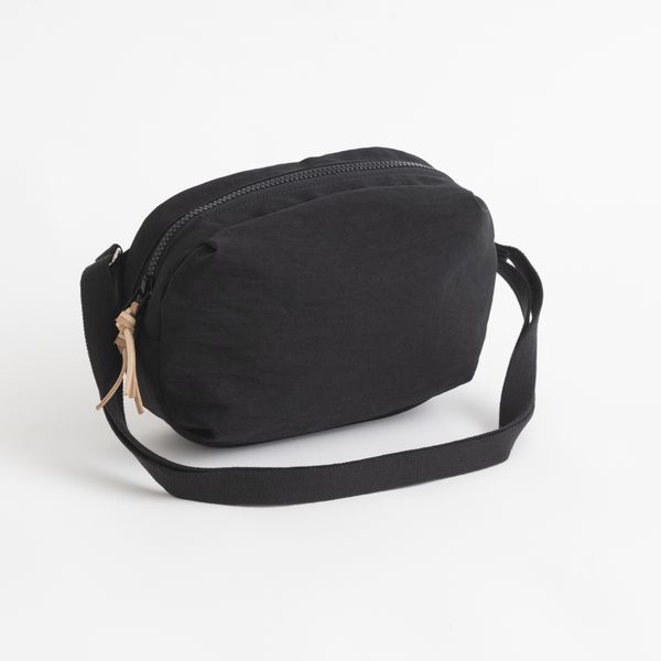 NIZYU KANO/FUKUI SIWAナイロンボディバッグS -ナイロンなのに天然素材