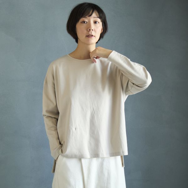 Kilka/毎日着たくなる、きれい見え長袖Tシャツ -当店限定、上質