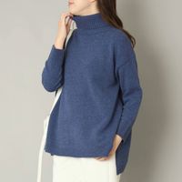 NARU/タスマニアラムウールタートルネックニット