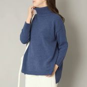 NARU/タスマニアラムウールタートルネックニット