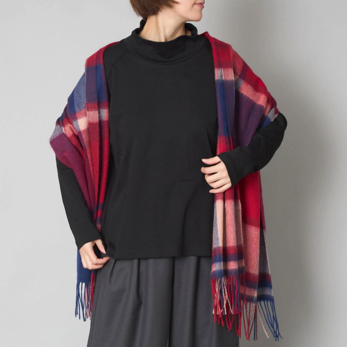 sisam/オーガニックコットン オフネックキリカエトップ