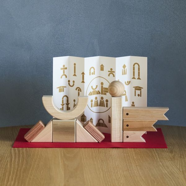 【専用】　つむぎ様　飾り組子　５枚セット OAK VILLAGE/節句のつみき -雛飾りや兜飾りに見立てられるピースが揃っ