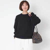 NARU/MATERゴム編みクルーネックニット