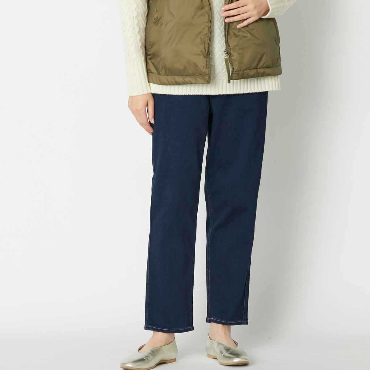 WESTWOOD OUTFITTERS/DENI WARM マムフィットジーンズ -足のシルエット 