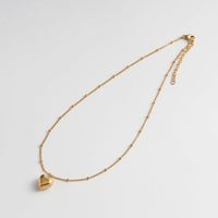 0910/stainless steel heart necklace