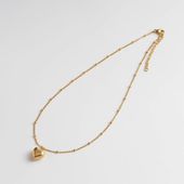 0910/stainless steel heart necklace