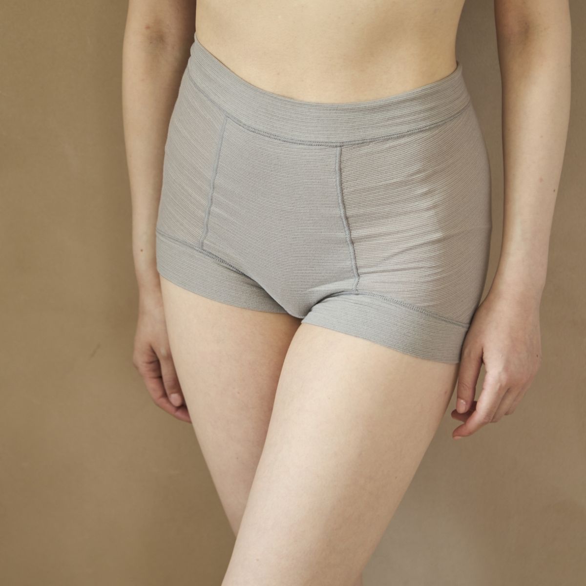 丸福ガーゼ/当店限定 一分丈無地ショーツ