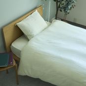 掛け替え簡単な布団カバー ふたえ和晒ガーゼ シングル