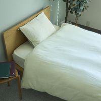 掛け替え簡単な布団カバー ふたえ和晒ガーゼ ダブル