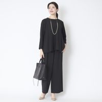 STELLA CIFFON/ウォッシャブルポリエステルのセットアップ（ワイドパンツ）