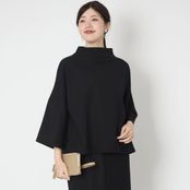 TOKYO BASIC/圧縮ウール100% モックネックプルオーバー